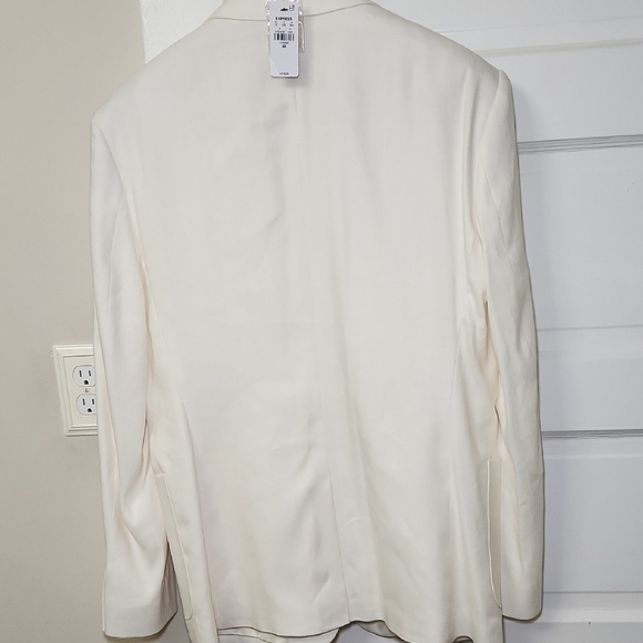 Express Men's Cream Blazer - Picture 3 of 7